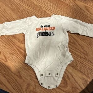 Carters “My First Halloween” Long sleeve onesies